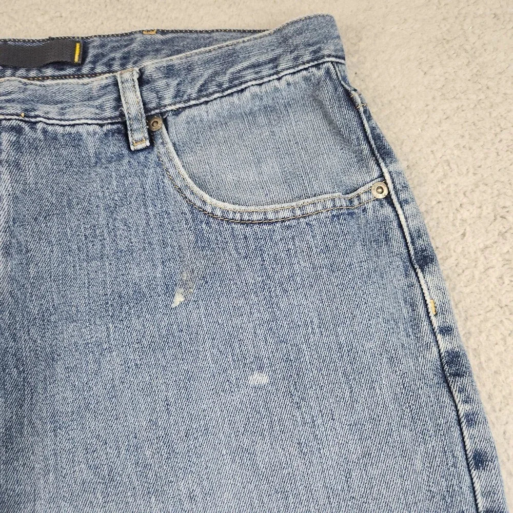 Nautica Jeans Co Y2K Jeans Mens 38x30 Relaxed Straight Blue Distressed
